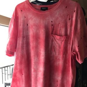 Pink tie dye t-shirt